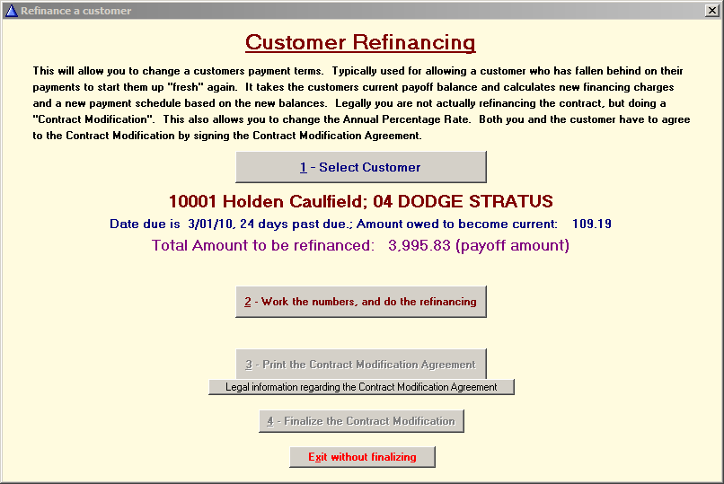 CustomerRefinancingCustomerSelected