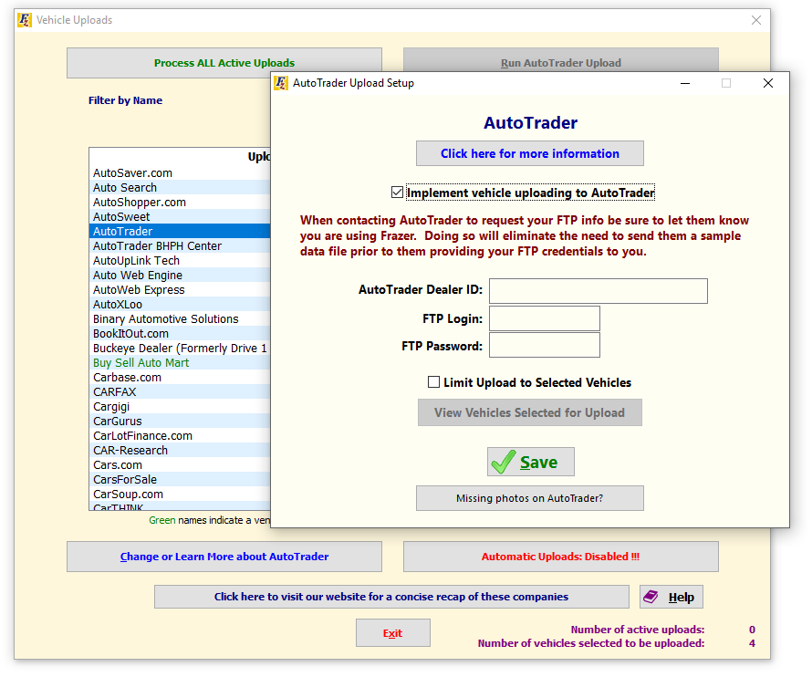 Autotrader_Upload_Setup