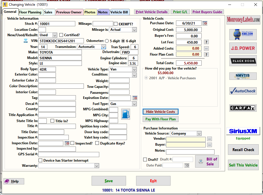 frazer dealer software