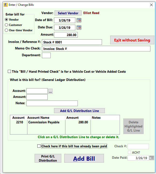 CommissionEnterBilltoPrintCheck