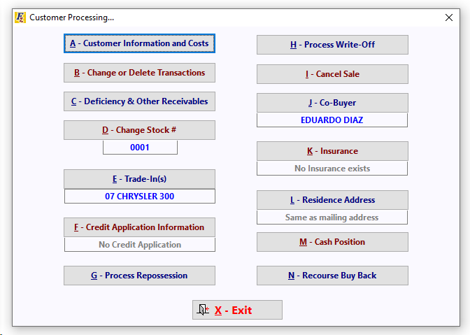 CustomerProcessing