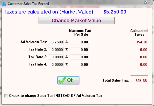 TAVT Sales Tax