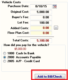 Vehicle Cost 5