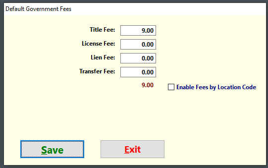 ky fees