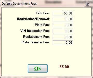 or fees