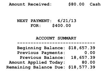 PrecomputeReceiptBalance