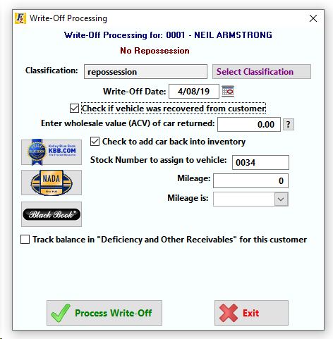 ProcessWriteOff